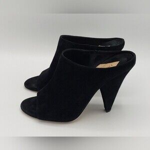 Tamara Mellon Women's Black Suede Slide Size 37.5